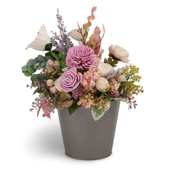 Premium Artificial Floral Arrangement in Decorative Pot – Luxury Home Décor (Medium)