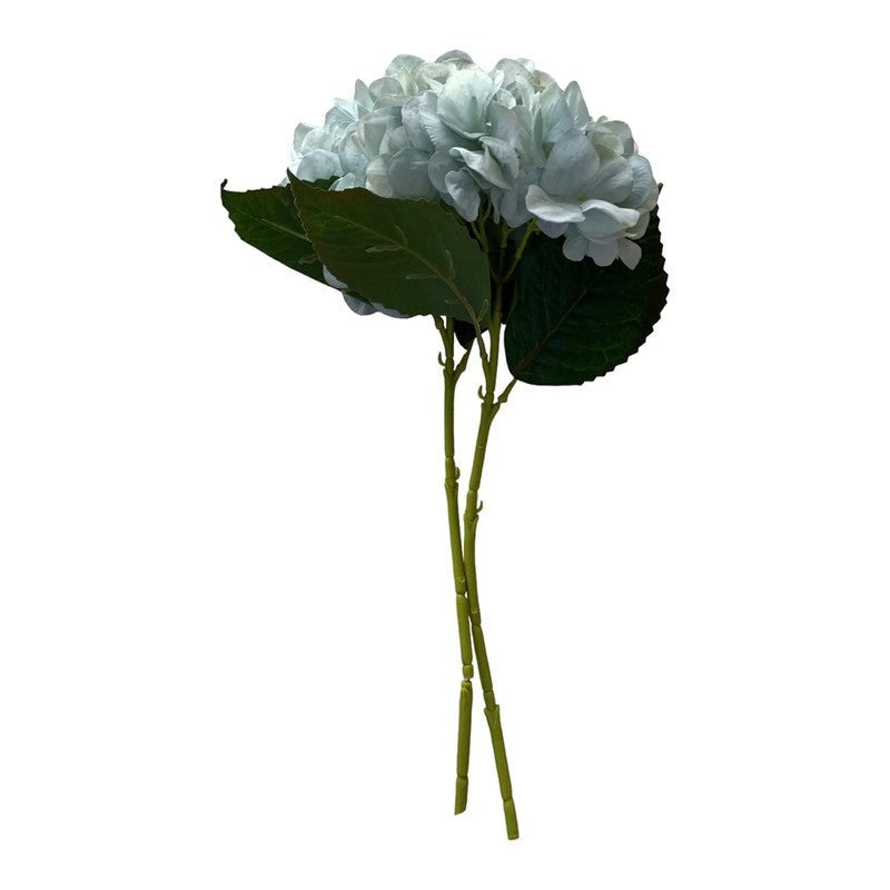 Premium Artificial Blue Hydrangea Flower Arrangement in Ceramic Vase – Luxury Home Décor (Medium)